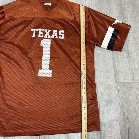 Vintage University Of Texas Longhorns UT Pro Edge Football Jersey #1 Medium Q - Picture 6 of 9